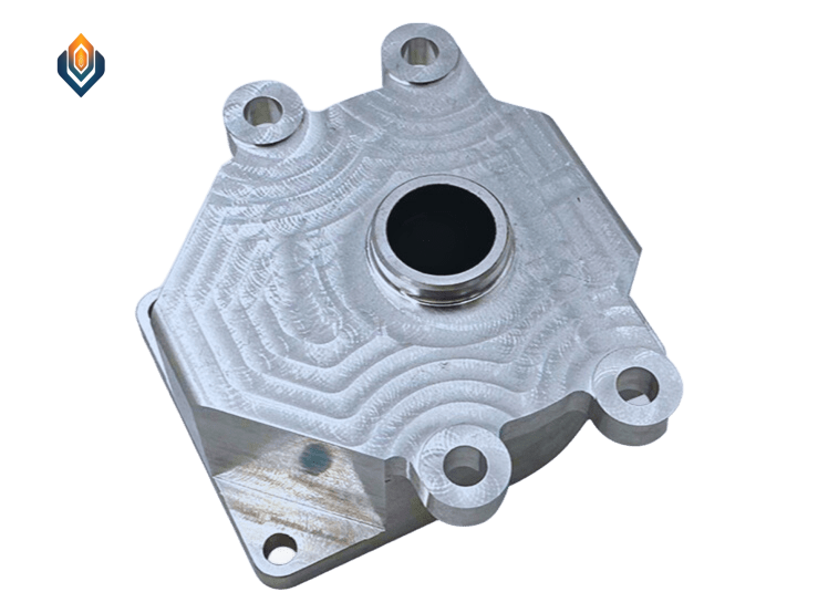 CNC pump housing for food processing machinery